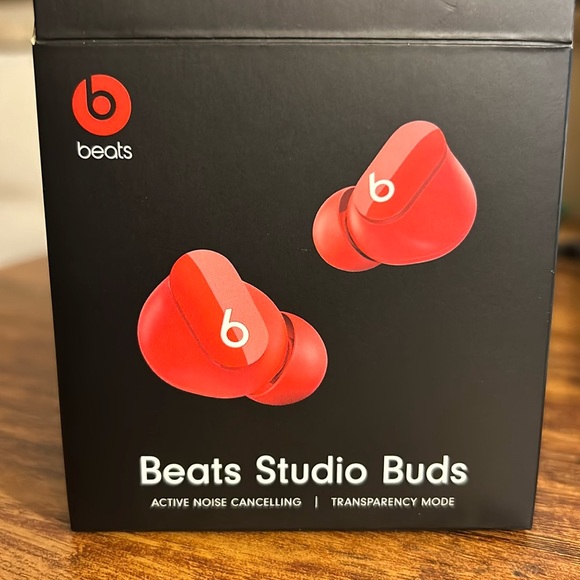 Beats Studio Buds, Active Noise Cancelling, Color = RED - Picture 1 of 8